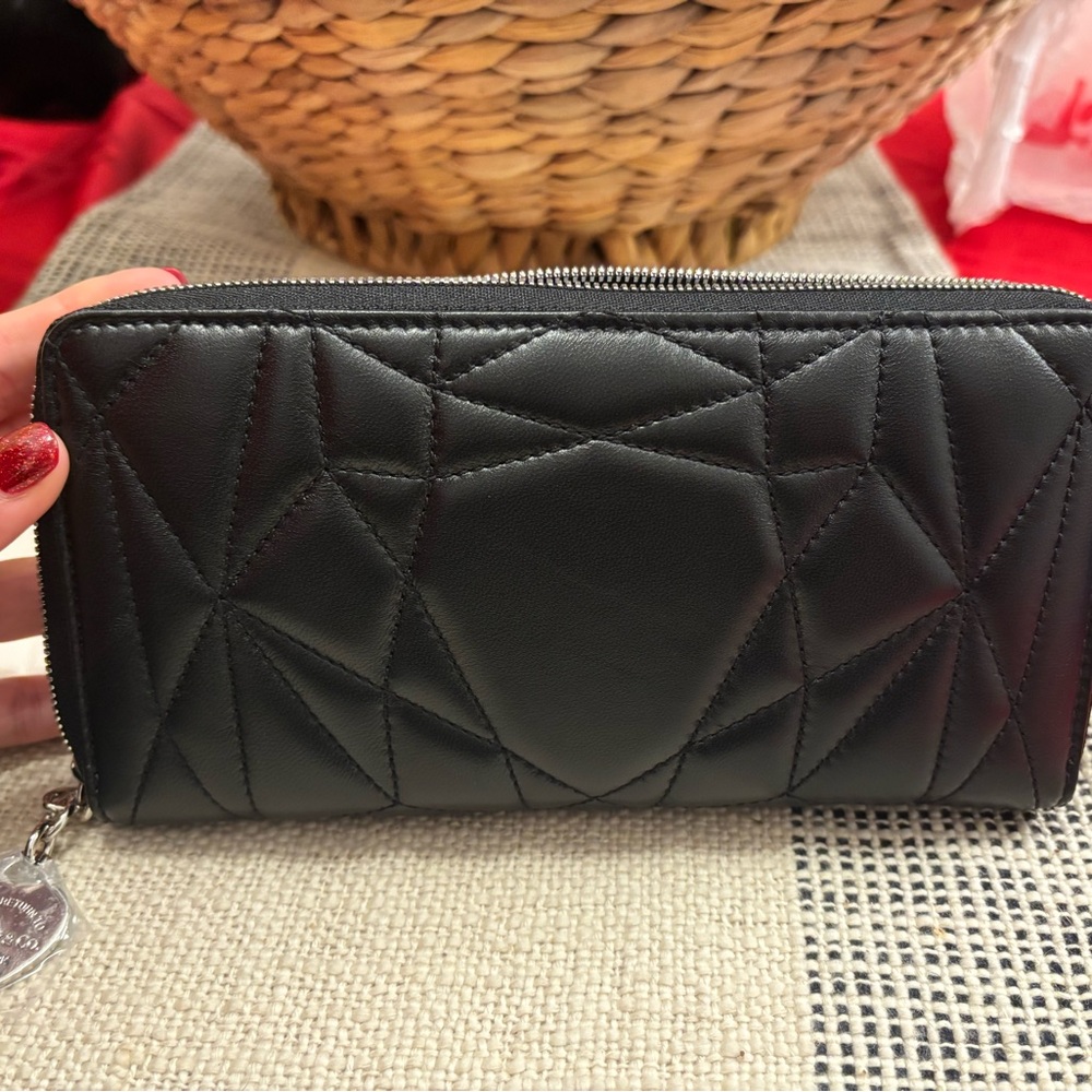 Tiffany & Co. Black Geometric Women's Wallet